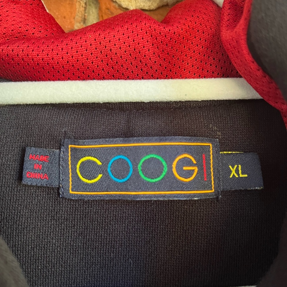 COOGI Black Zip Up Hoodie with Multicolor Patch - Picture 4 of 9